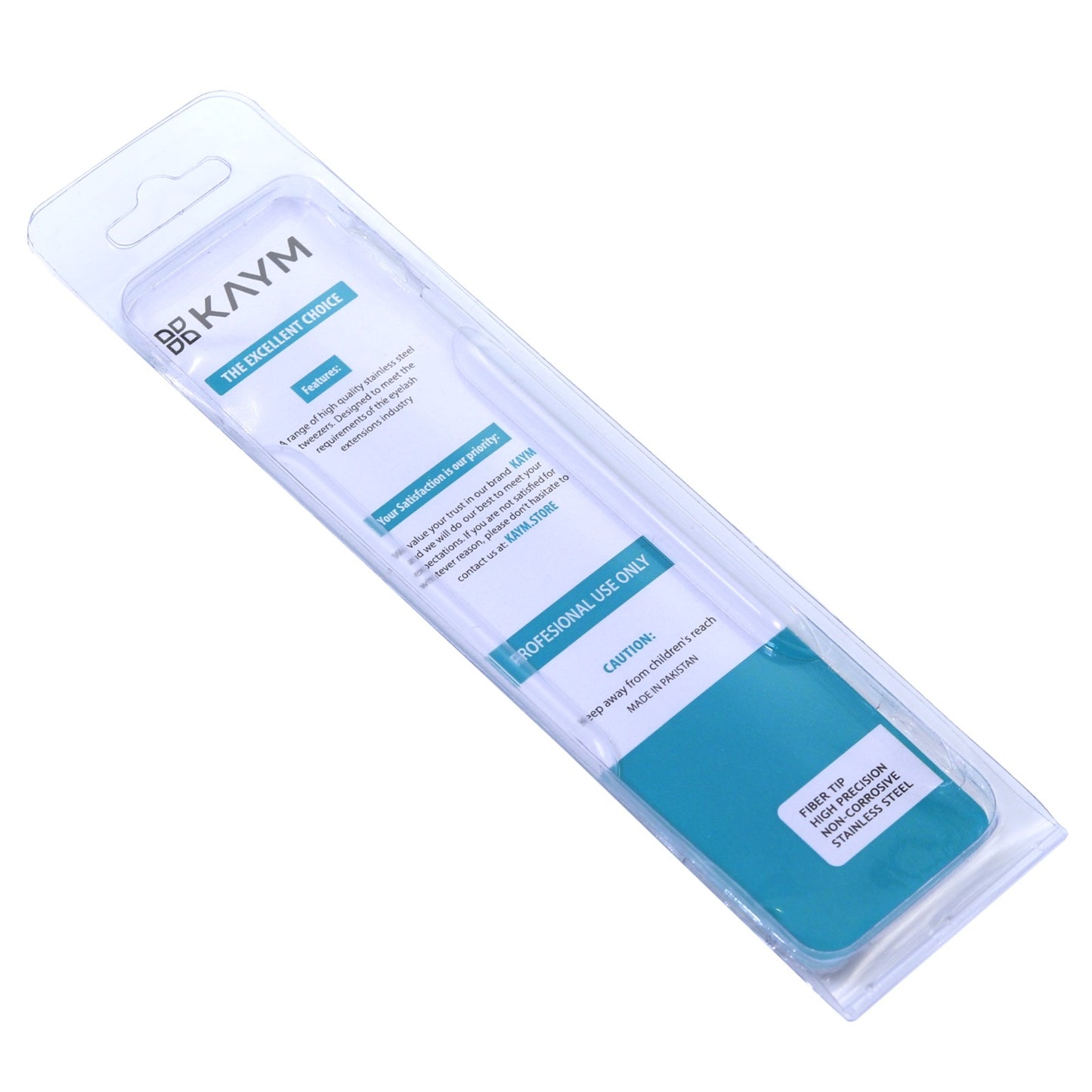 Premium Eyelash Beauty Tool Grip 90 Angle Tweezer - Silver Colour - Stainless Steel